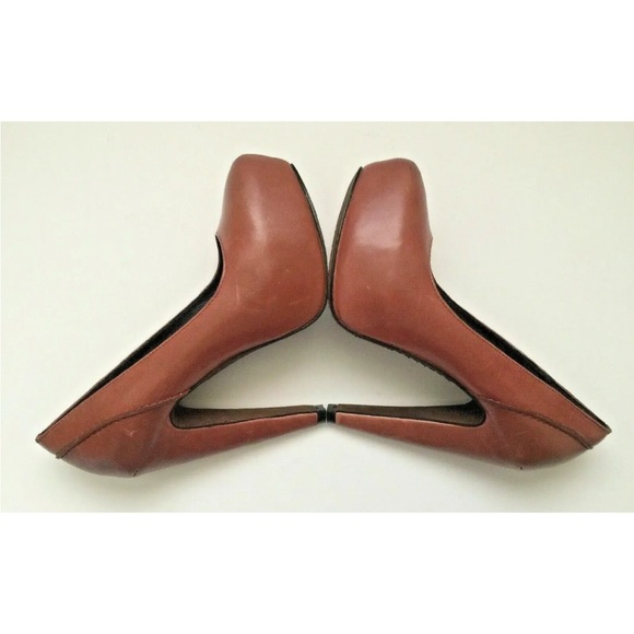 ELIZABETH AND JAMES 'Blink' Sz 5 Pink Mauve Leather Hidden Platform 5 1/4" Heel - Picture 8 of 12